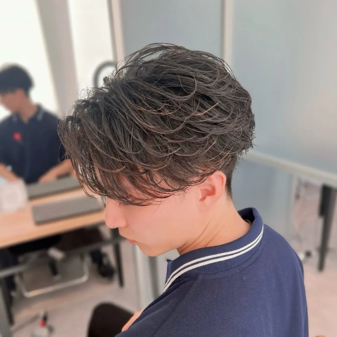 【人気No.1✨️トレンドフェザースタイル】メンズカット+フェザーパーマ🌀の写真