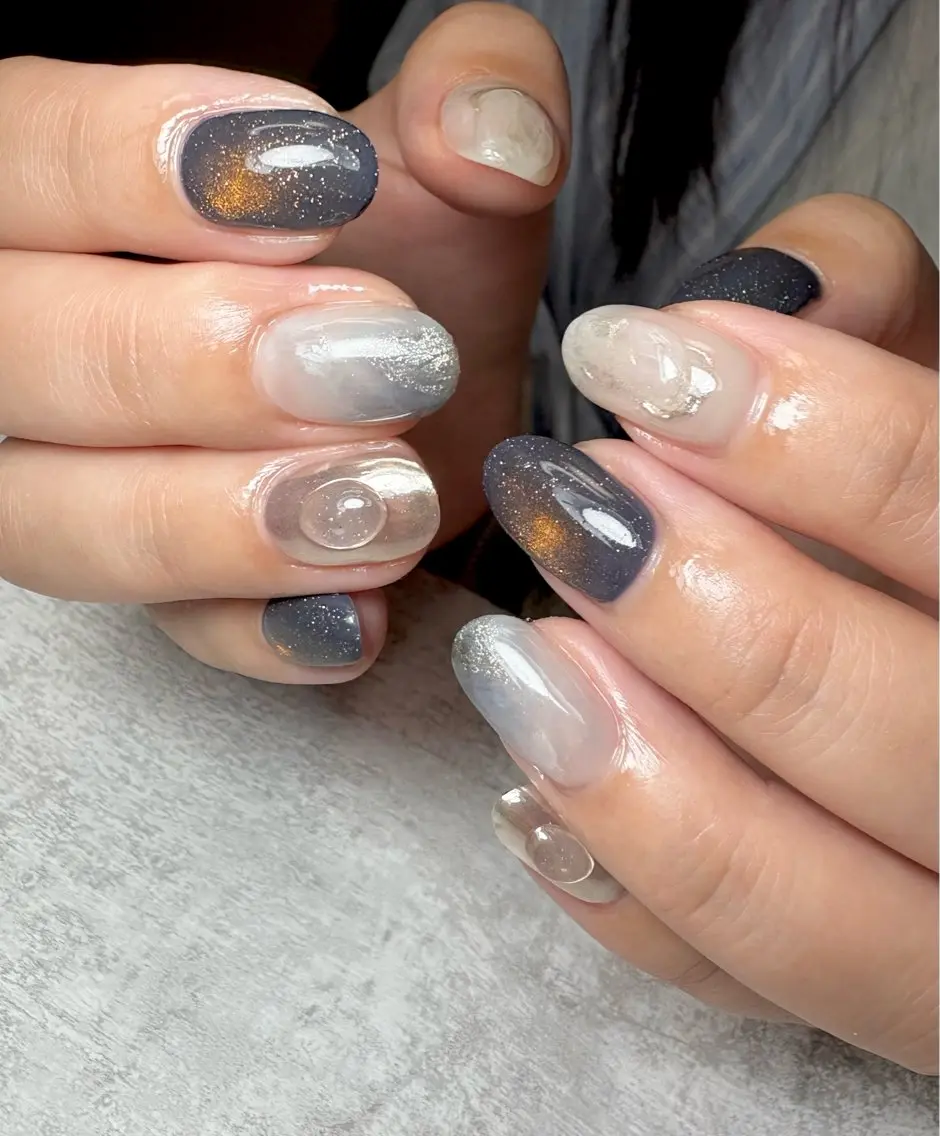 ネイル 持ち込み ニュアンスネイル nana .のネイルデザイン