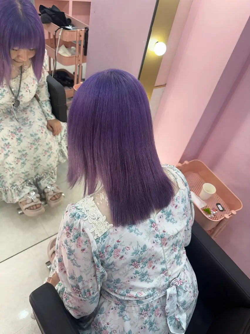 セミロング カラー カット ヘアカラー トリートメント 🦋色落ちまで綺麗に 🦋KOKIのヘアスタイル
