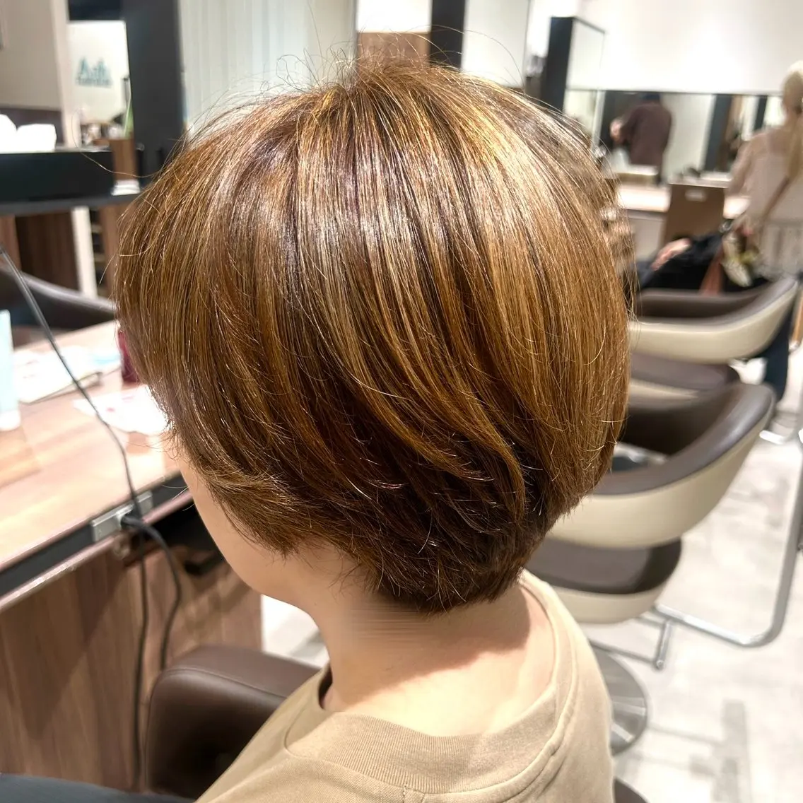 ショート カラー 🩵ྀི縮毛矯正/ Chimomoのヘアスタイル
