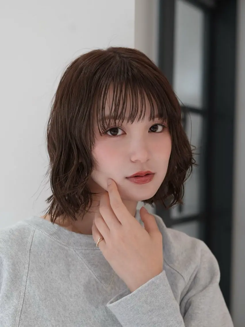 ショート パーマ ボブ 髪質改善カラー Unami 太田英寿のヘアスタイル