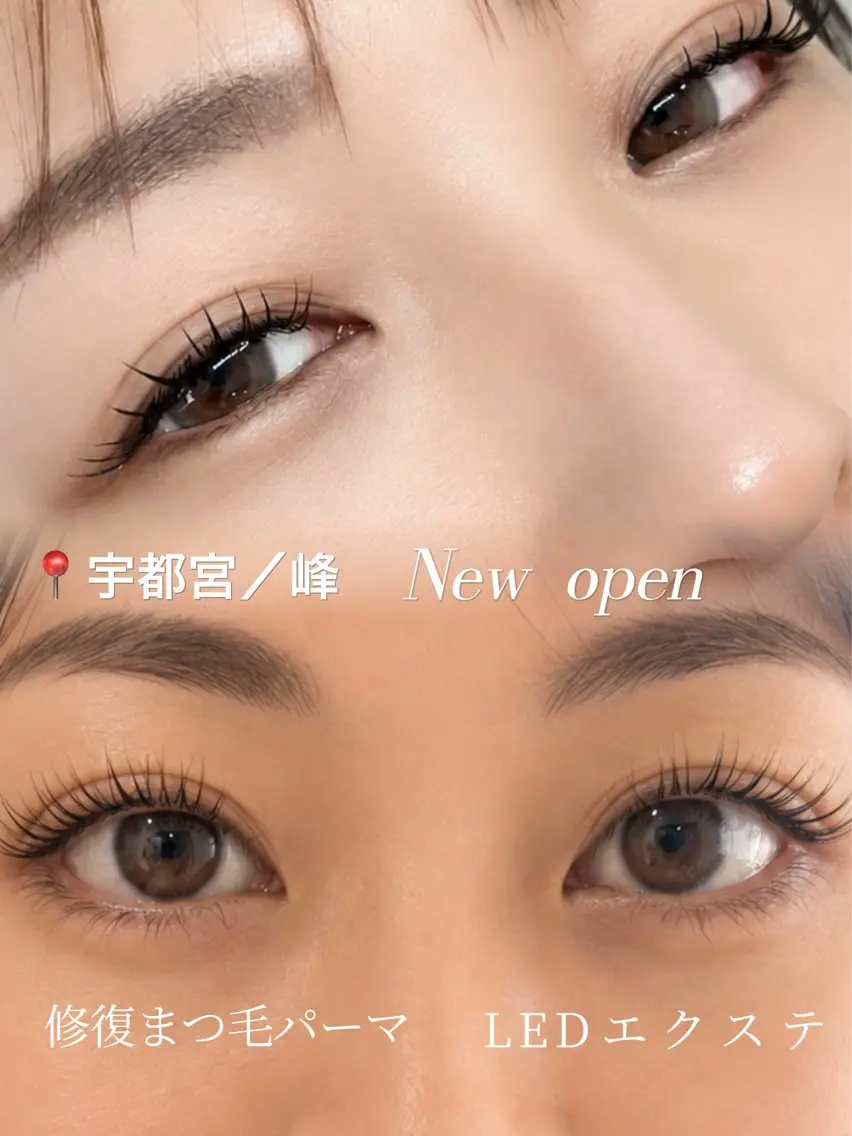 【まつ毛＋眉毛】修復まつ毛パーマ＋眉毛Waxの写真