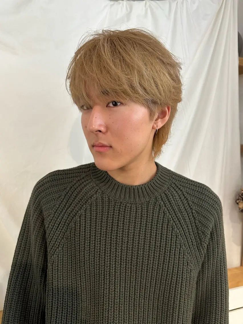 ミディアム ウルフカット 渋谷 メンズヘア⭐️ タニグチヨシユキのヘアスタイル