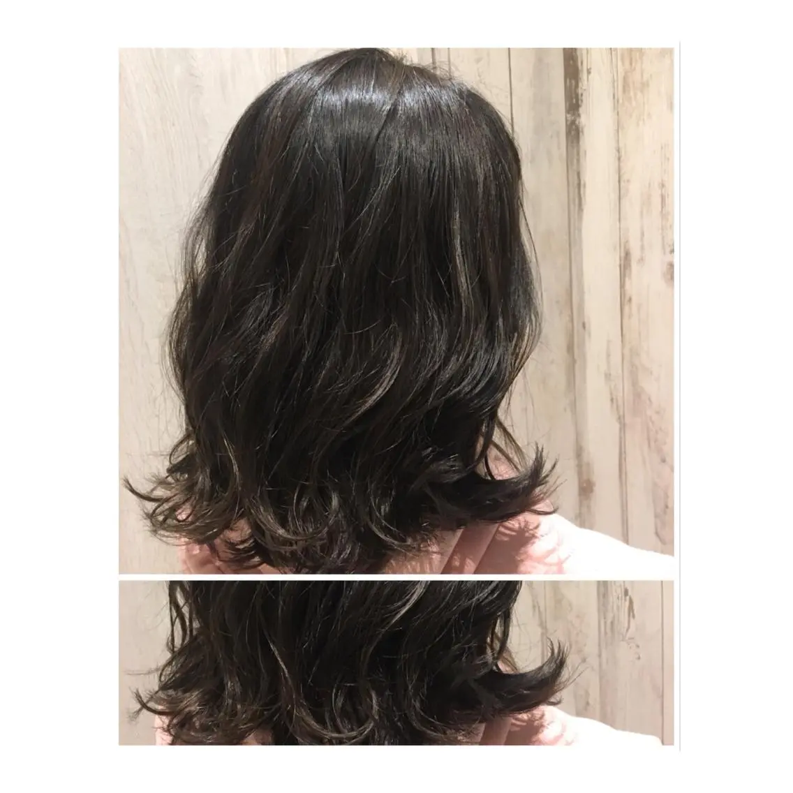 ミディアム カラー 土屋 ゆうこのヘアスタイル