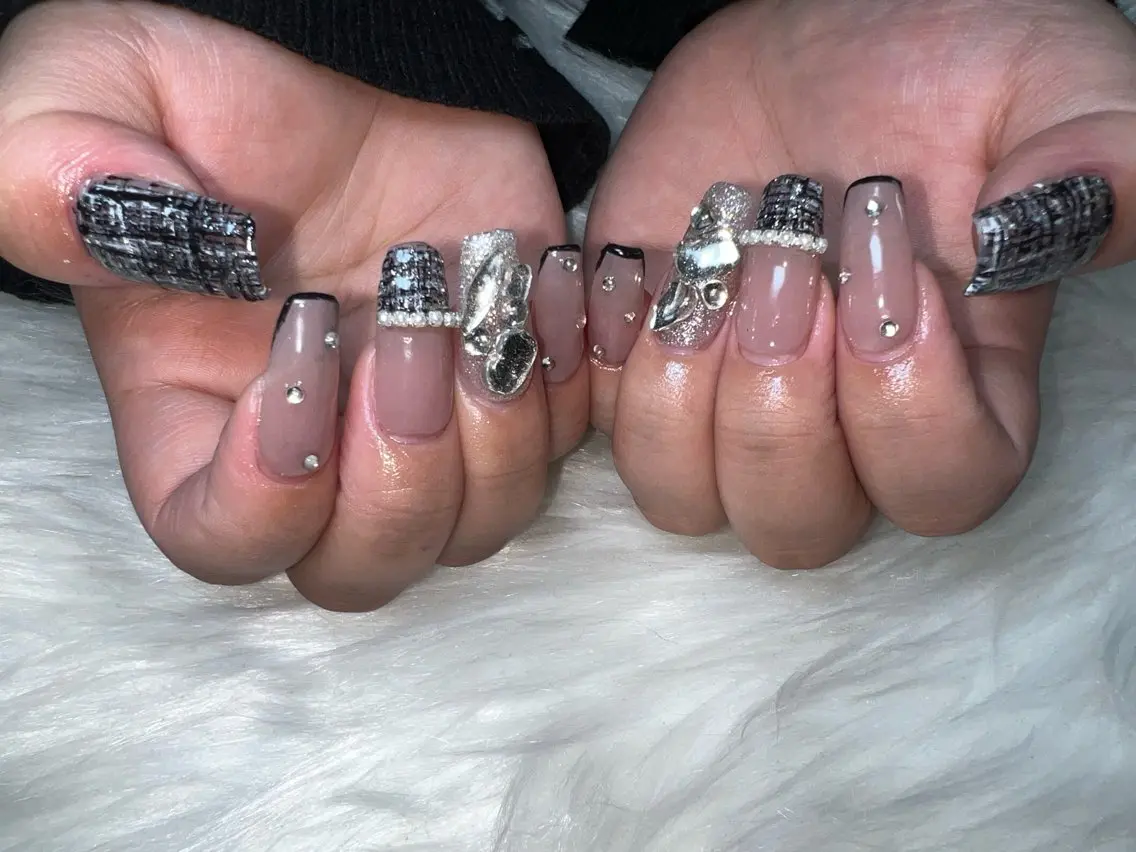 ネイル ツイードネイル Mimi Nailのネイルデザイン