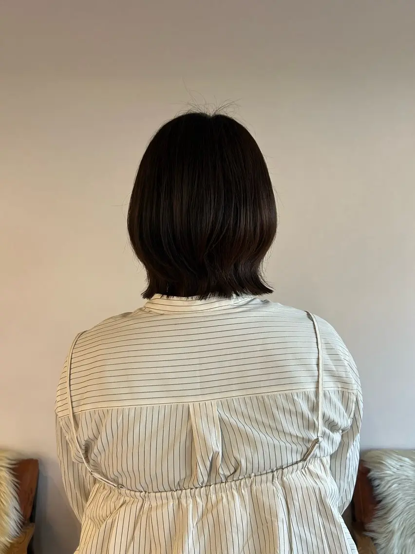 ミディアム ボブ レイヤーカット カット 似合わせカット🎀 梅田🤍sayaのヘアスタイル