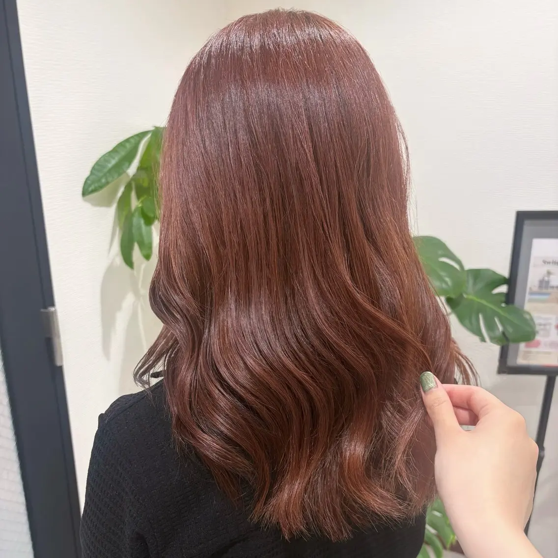 セミロング カラー ヘアカラー トリートメント 《.Xian》 アカリ/艶髪カラーのヘアスタイル