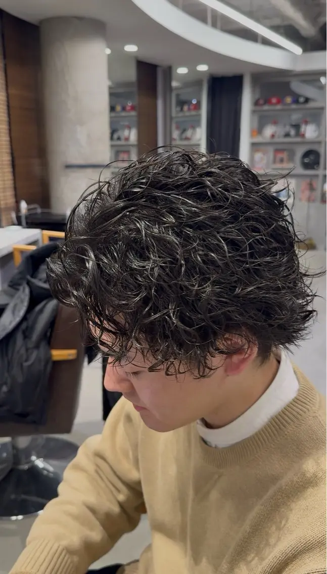 スパイラルパーマ、ツイストスパイラルパーマの写真