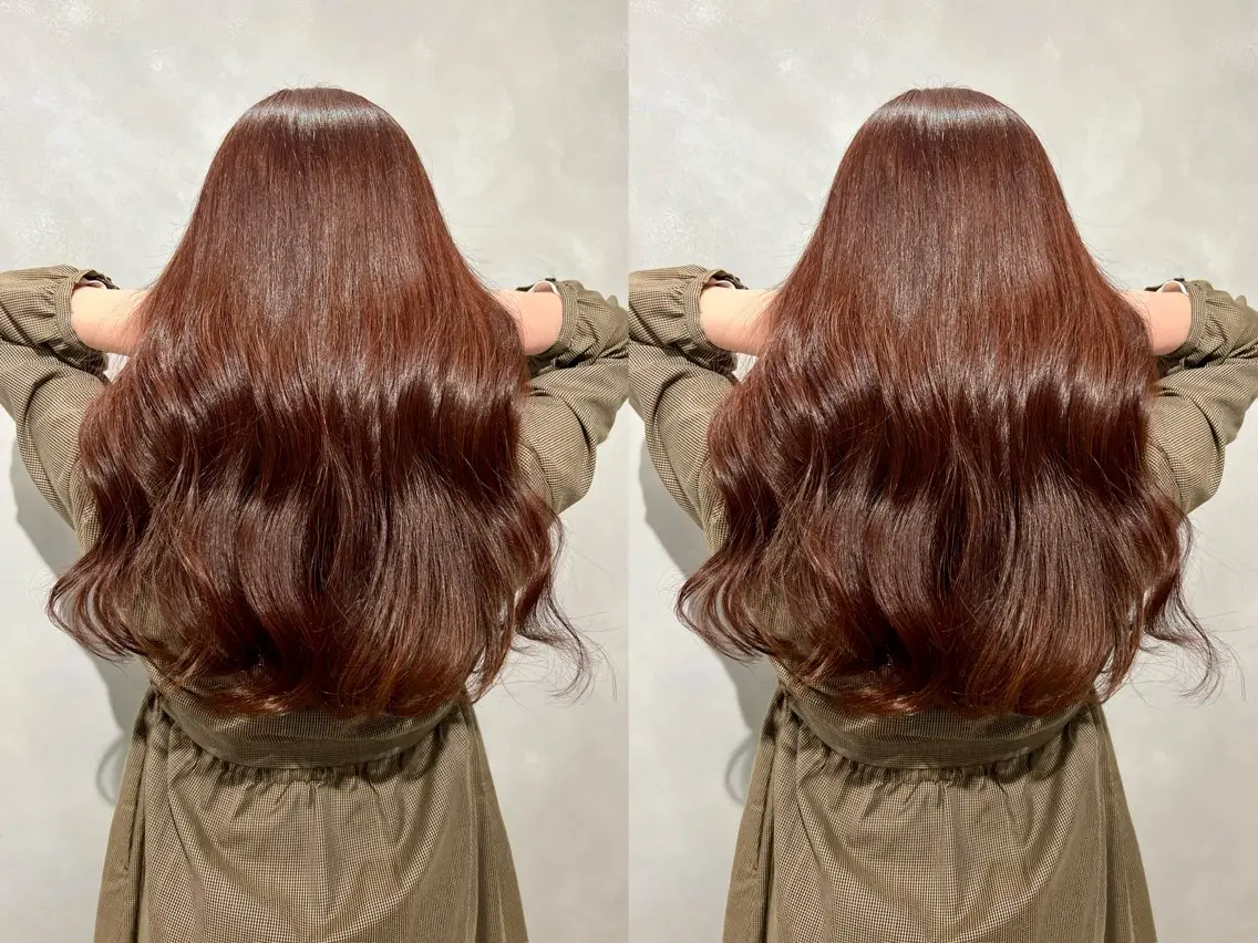 ロング カラー ブラウンカラー ナチュラルブラウン カット ヘアカラー トリートメント 髪質改善/縮毛矯正 レイヤー/松川匠のヘアスタイル