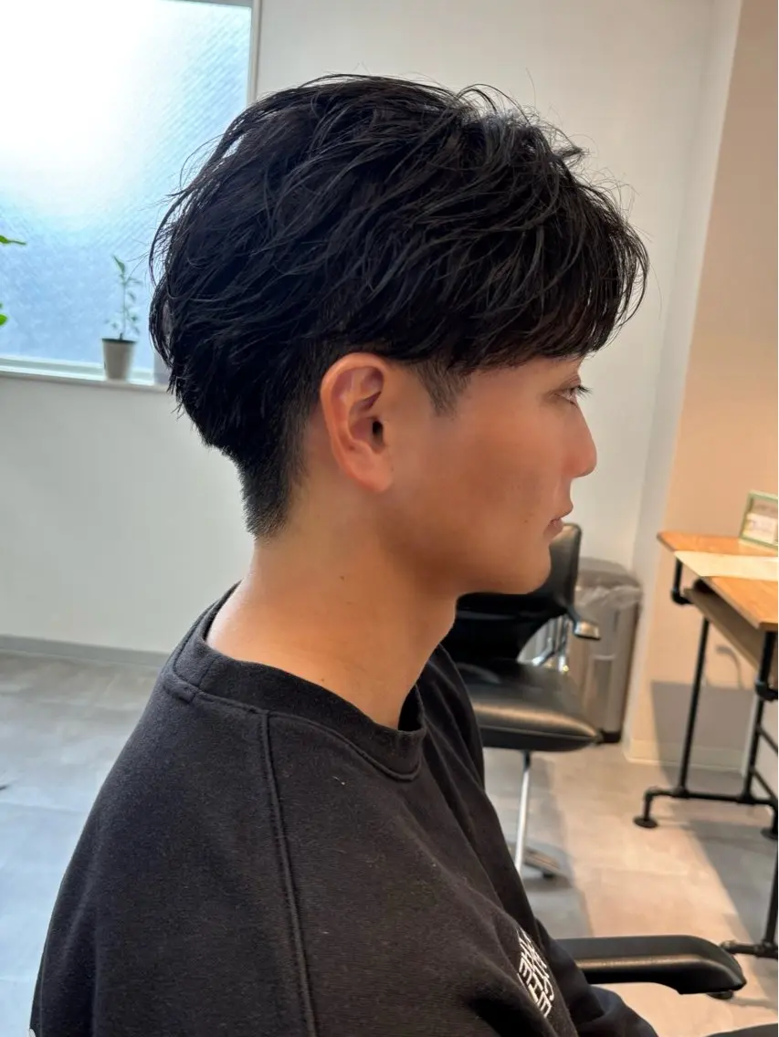 パーマ メンズ フェザーパーマ メンズパーマ カット パーマ 保立メンズパーマ /メンズカット船橋駅のヘアスタイル