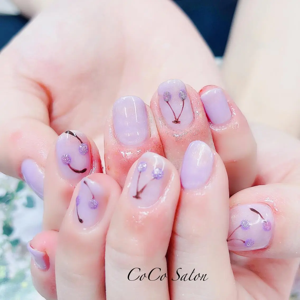 ネイル 成人式 長さ出し ジェルネイル キラキラネイル マグネットネイル ハンドネイル CoCoSalon ネイル/まつ毛予約のネイルデザイン