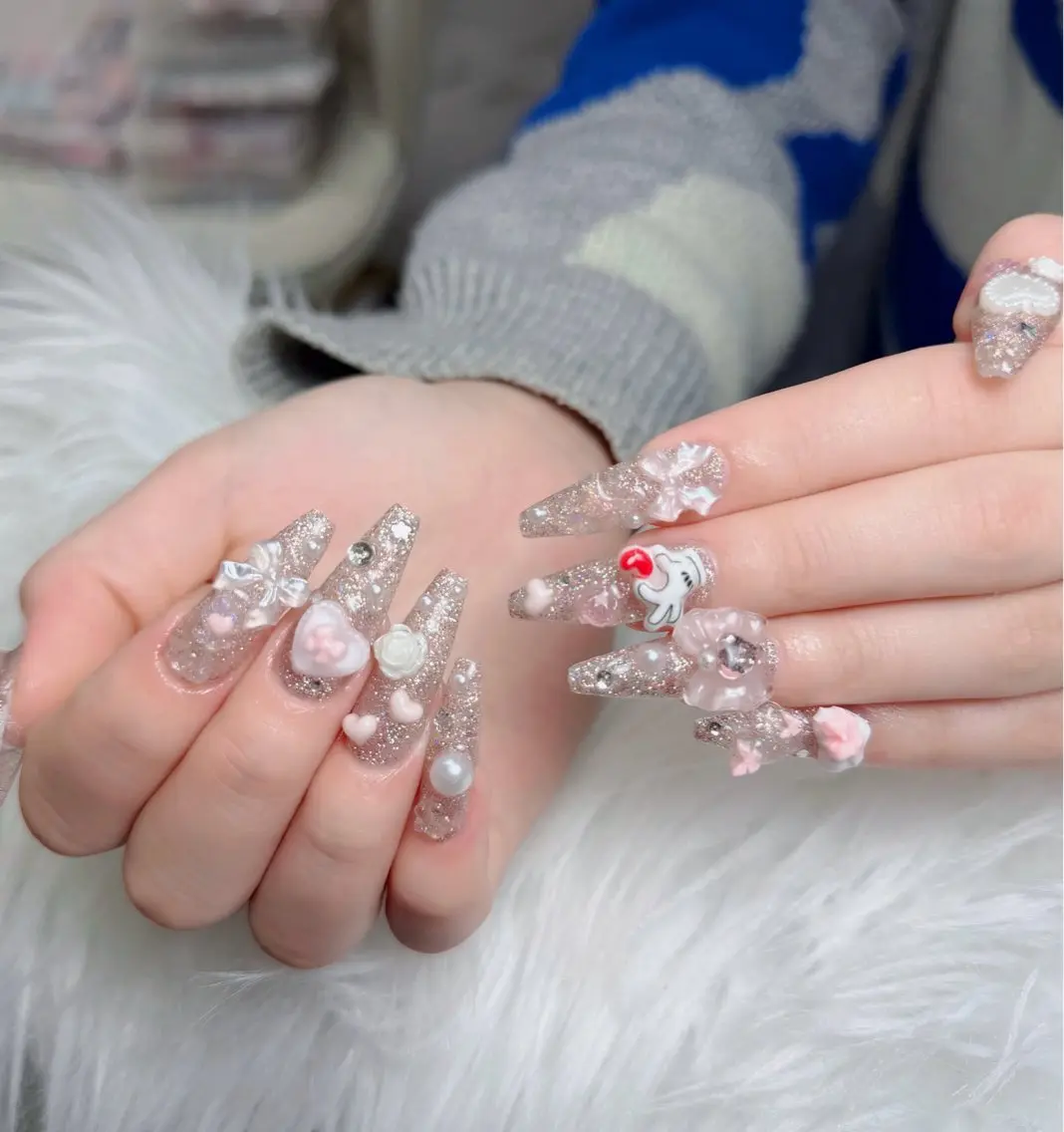 ネイル アートネイル フレンチネイル ジェルネイル 韓国ネイル マグネットネイル ハンドネイル Lenie Nail Okuboのネイルデザイン