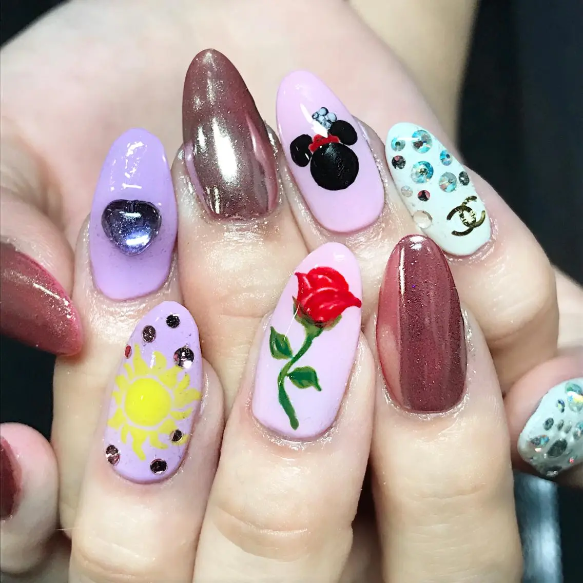 ネイル スカルプネイル 渋谷/チップ長さ出し 👑アプレgel-xのネイルデザイン