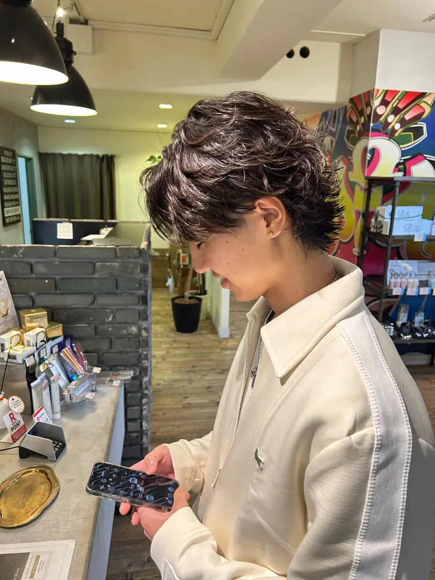 [メンズ限定]メンズカット＋メンズパーマ¥15620→¥10934の写真