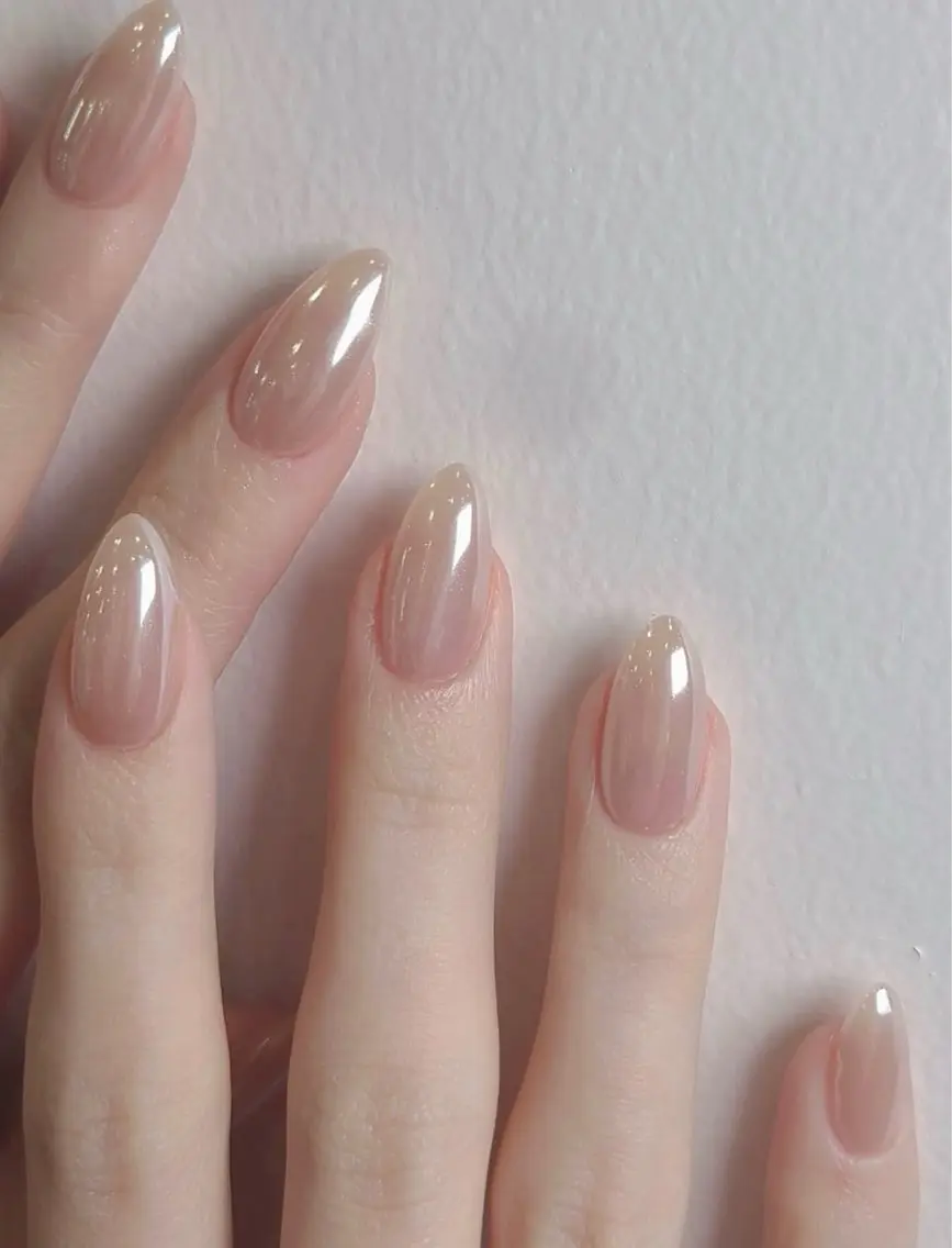 メンズ ネイル メンズ韓国風 オーロラネイル チークネイル 長さ出し フレンチネイル ハンドネイル NEW NAIL 池袋のネイルデザイン