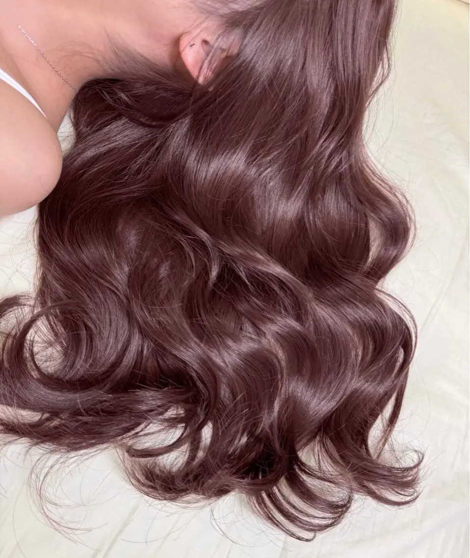 ロング カラー カット ヘアカラー トリートメント ヘアセット 透明感うる艶カラー 🤍MANAMIのヘアスタイル