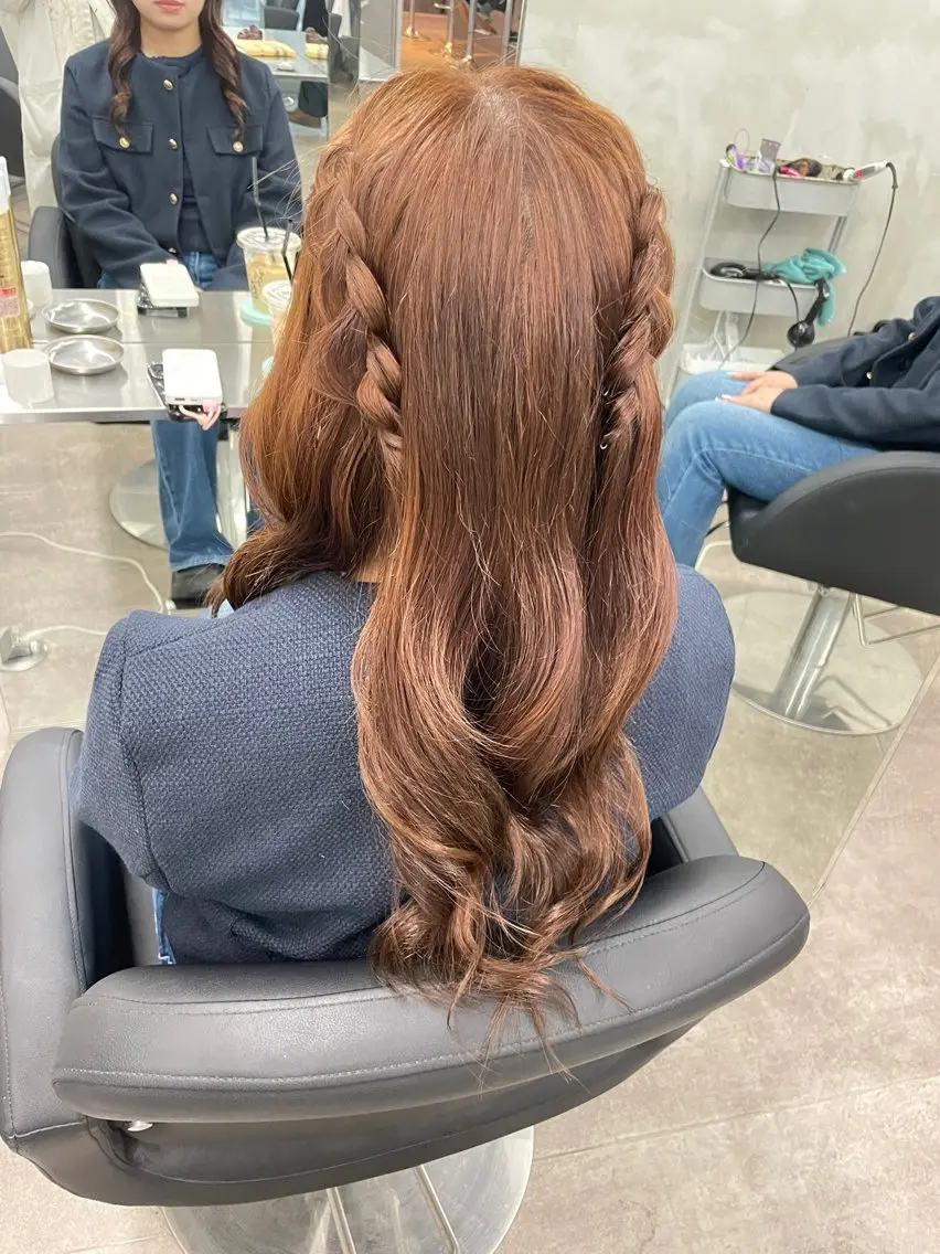 ヘアアレンジ ヘアセット 速水 ゆきののヘアスタイル