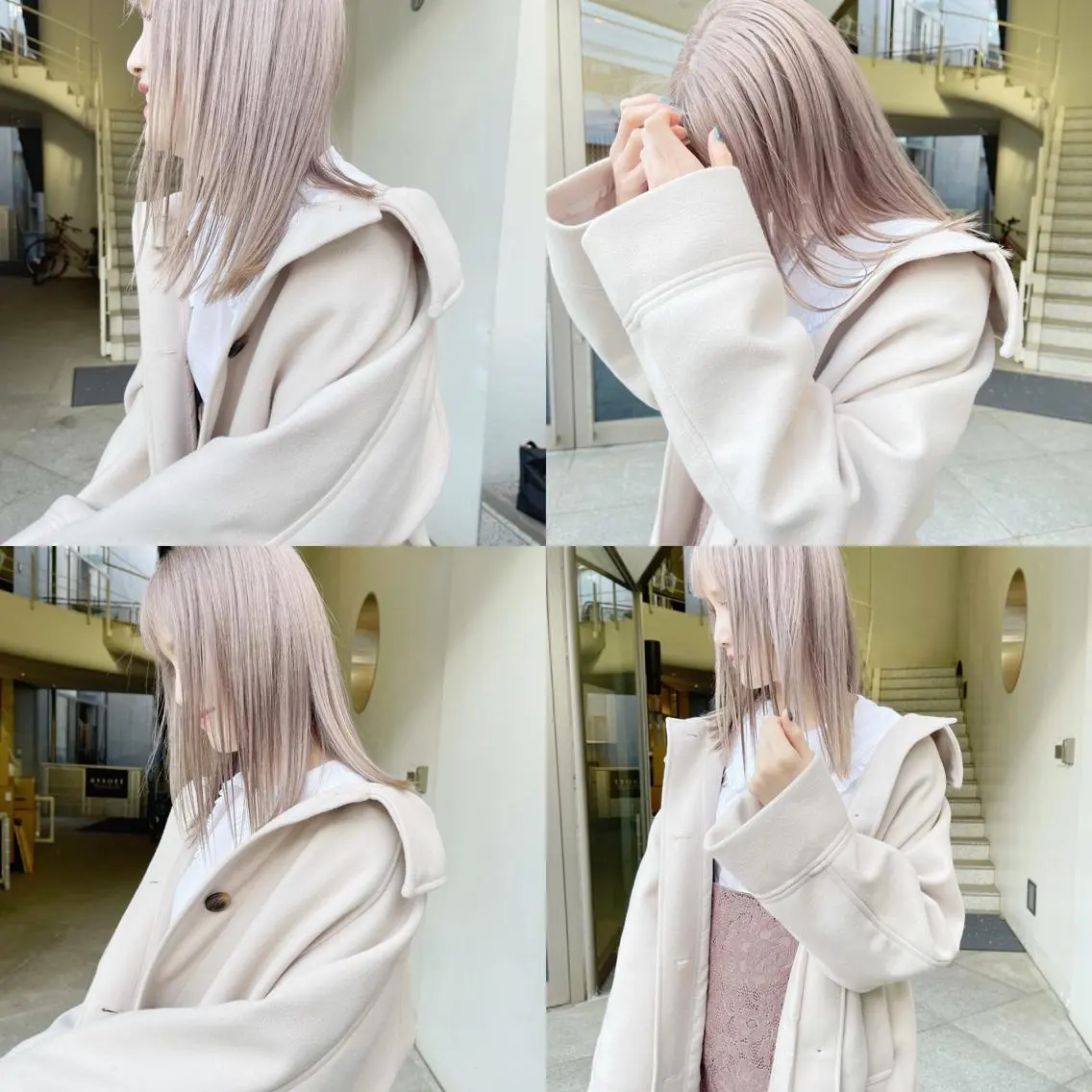 ロング カラー ベージュカラー グレージュ ラベンダーカラー ラベンダーグレージュ ラベンダーベージュ カット ヘアカラー トリートメント “ミニモ最高評価獲得 “代表"Kohei"のヘアスタイル