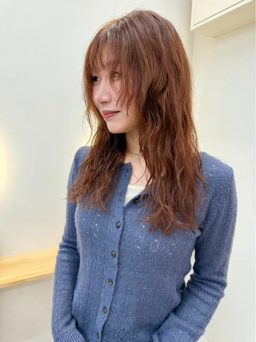ロング パーマ パーマ 🪄mizuki /パーマモデル募集のヘアスタイル