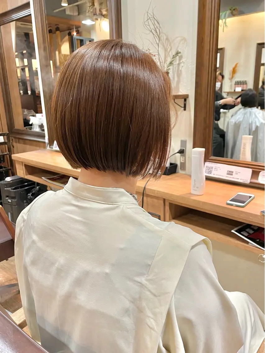 ショート カット ヘアカラー ショート/ボブ/ メンズ/縮毛矯正のヘアスタイル