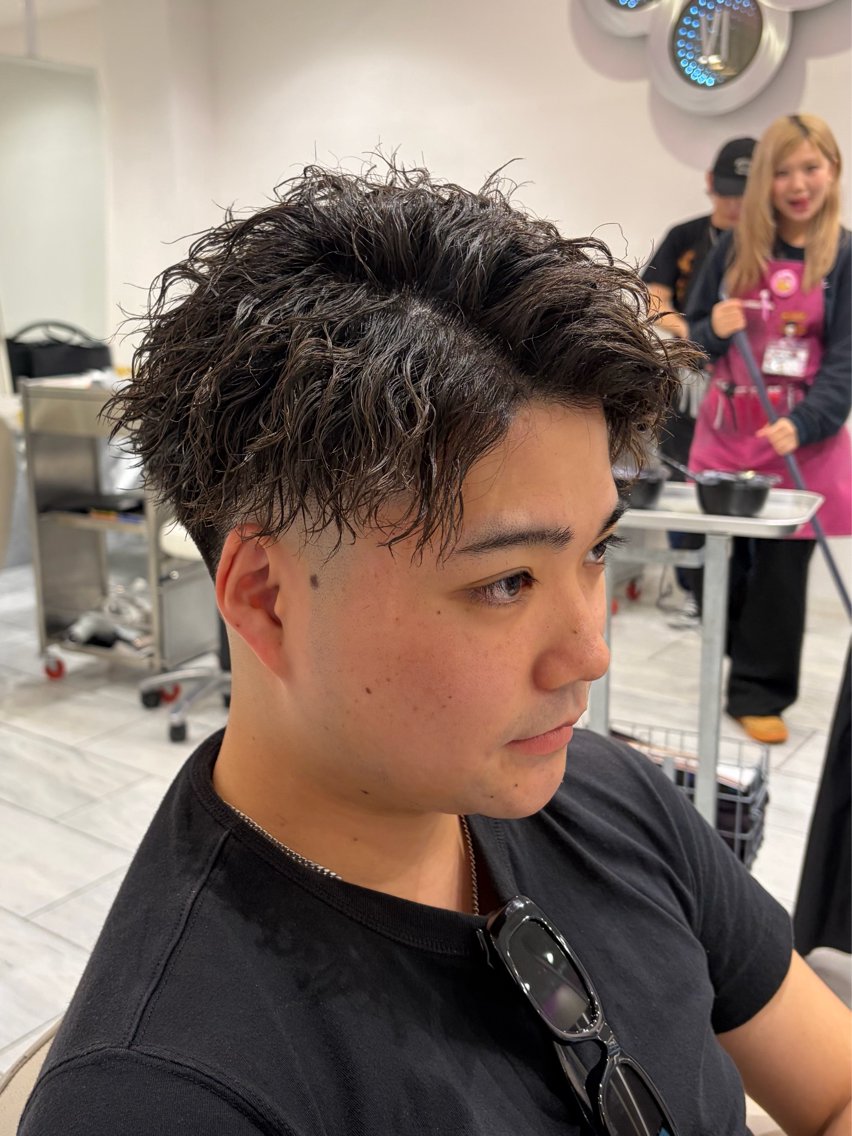 ショート ヘアアレンジ メンズ カット パーマ メンズ ショート ・パーマ|ハルキのヘアスタイル