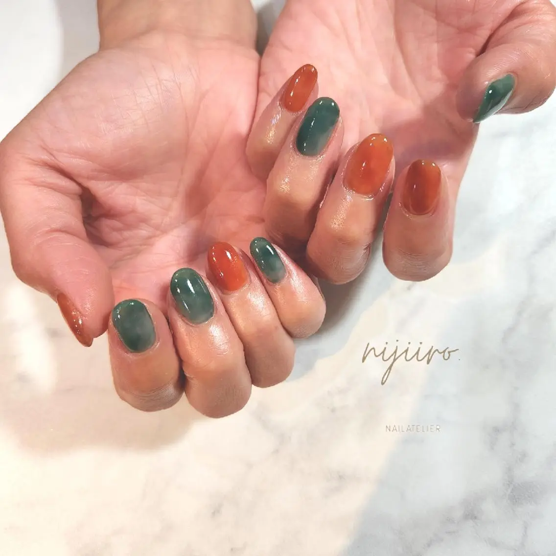 ネイル ハンドネイル nijiiro🌈 サトウのネイルデザイン