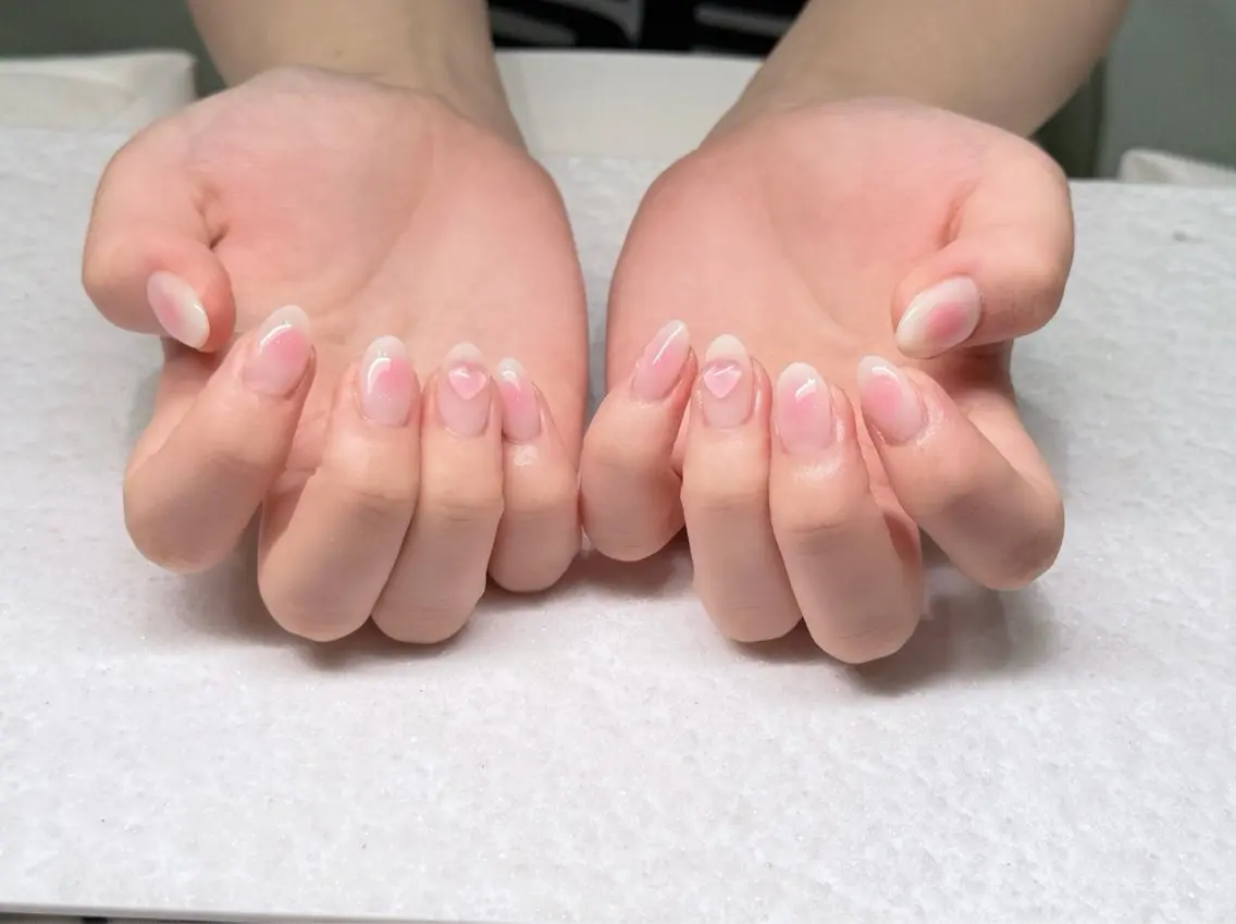 ネイル チークネイル HANA.NAILS 自宅サロンのネイルデザイン