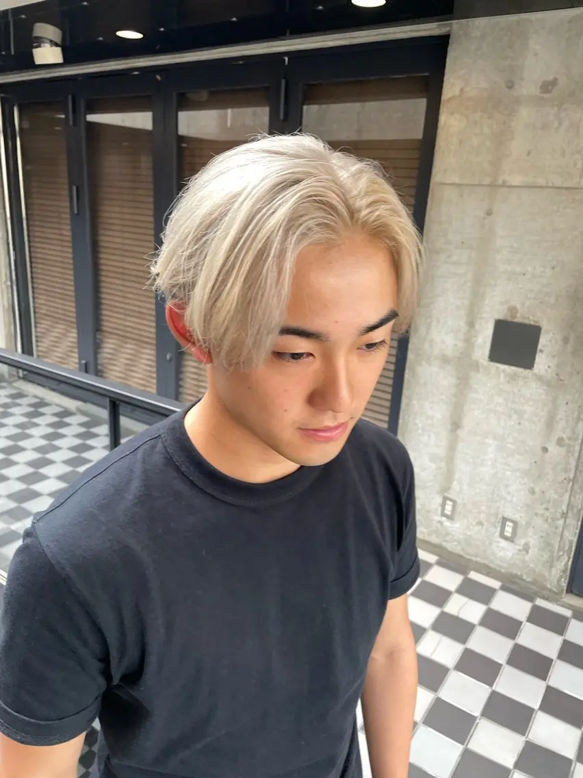 ミディアム 🇺🇸ルミナ🔥 海外ハイライトのヘアスタイル