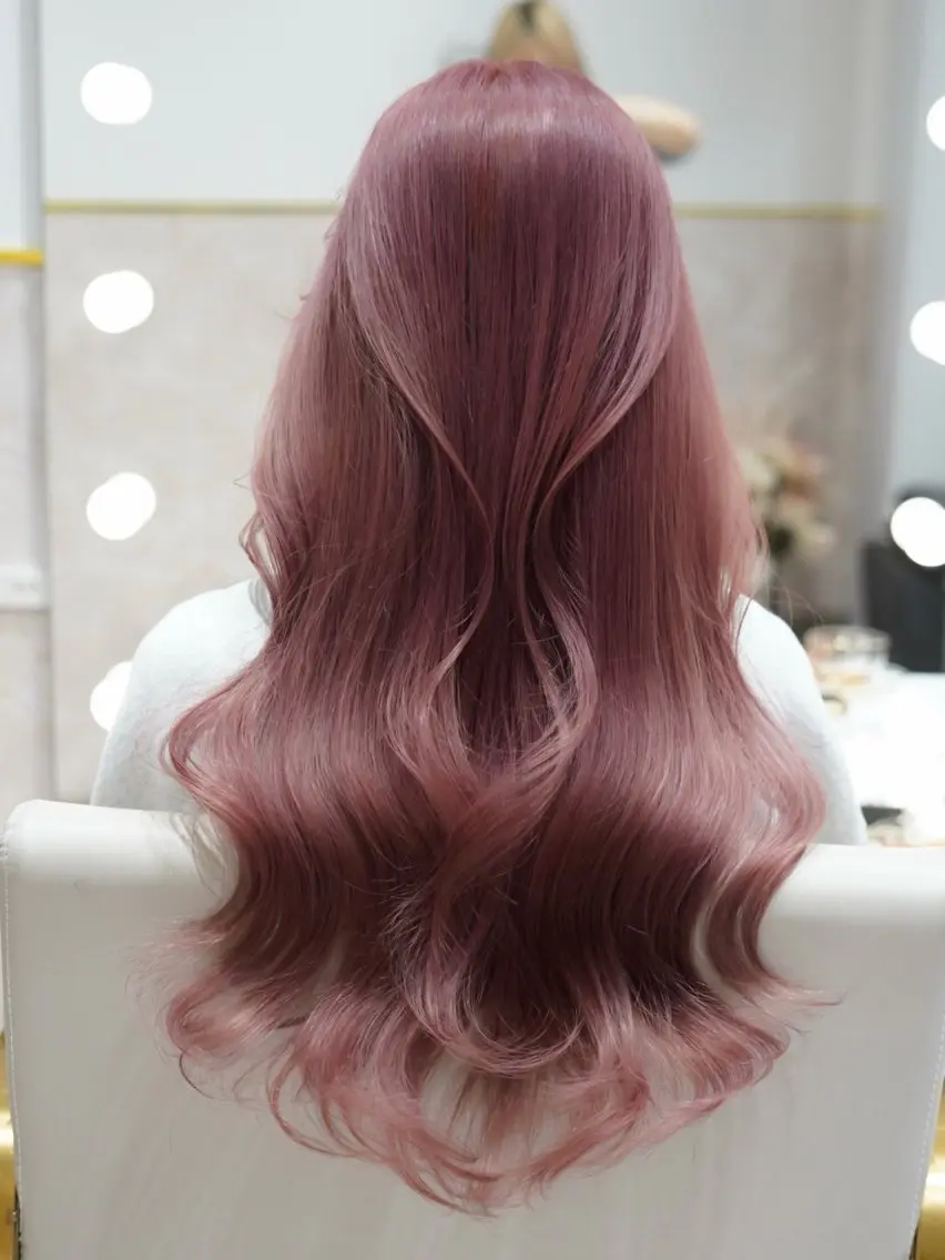 カラー ピンクカラー ヘアカラー 艶ダブルカラー🩰ハ イトーン‎🤍香織のヘアスタイル