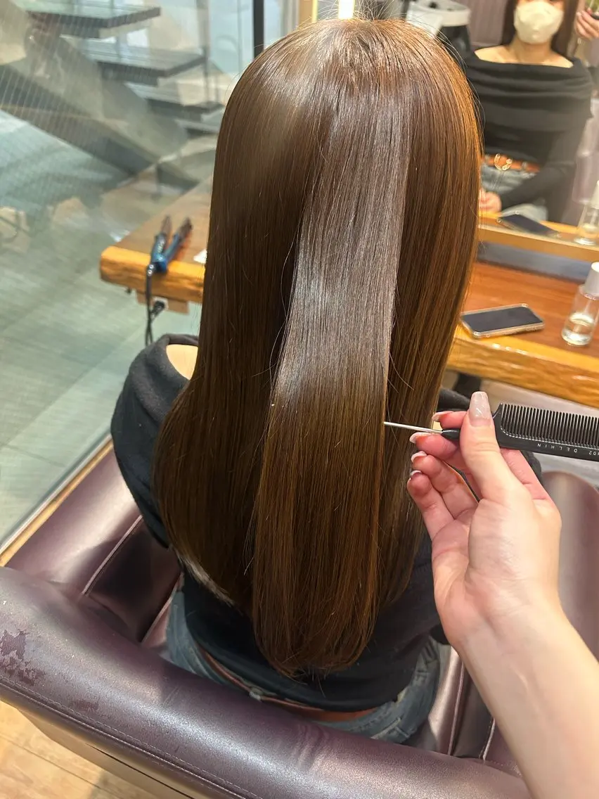 ロング 髪質改善 カット ヘアカラー パーマ 縮毛矯正 トリートメント 艶カラー🌸アレンジ 🌹Sally🕊️のその他イメージ