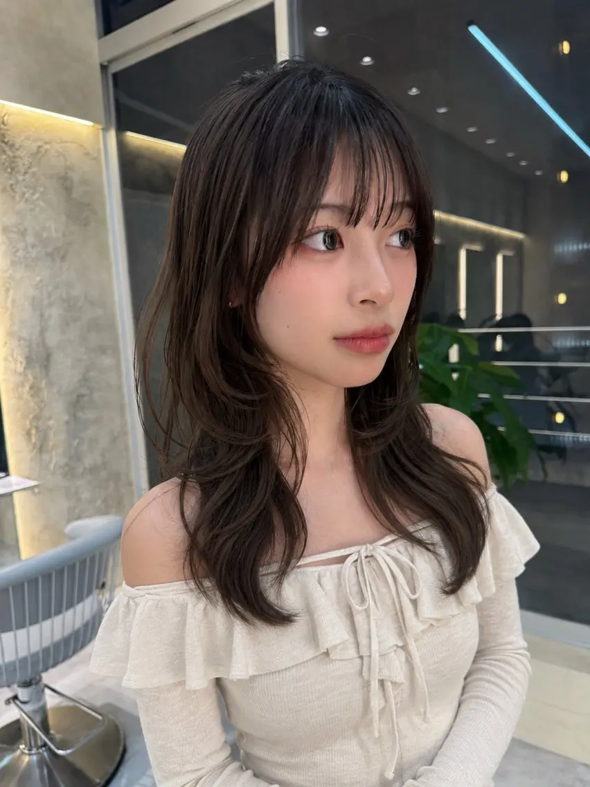 ロング カラー カット ヘアカラー トリートメント レイヤー/縮毛矯正 マスター✨️タケルのヘアスタイル