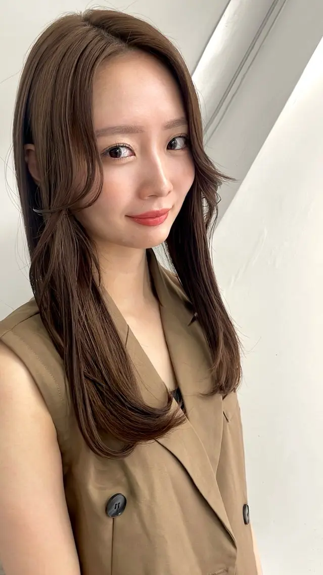 ロング ヘアカラー トリートメント 🖱️透明感カラー ×髪質改善Rikyuのヘアスタイル