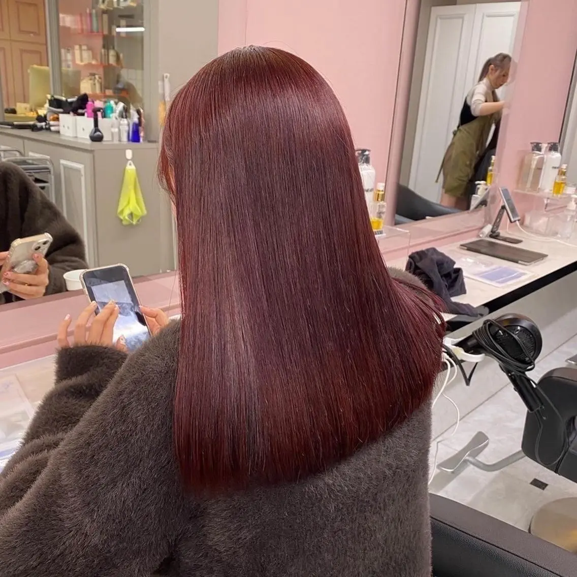 カラー girlな暖色ヘア 🪽🫧ハルナ🎀のヘアスタイル