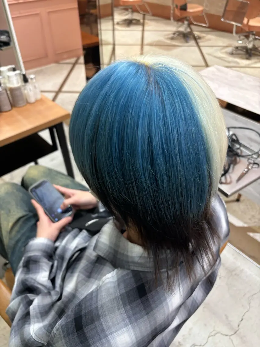 ショート カラー メンズ ヘアカラー トリートメント 元地雷系美容師🫶 RYUSEI🐈⬛のヘアスタイル