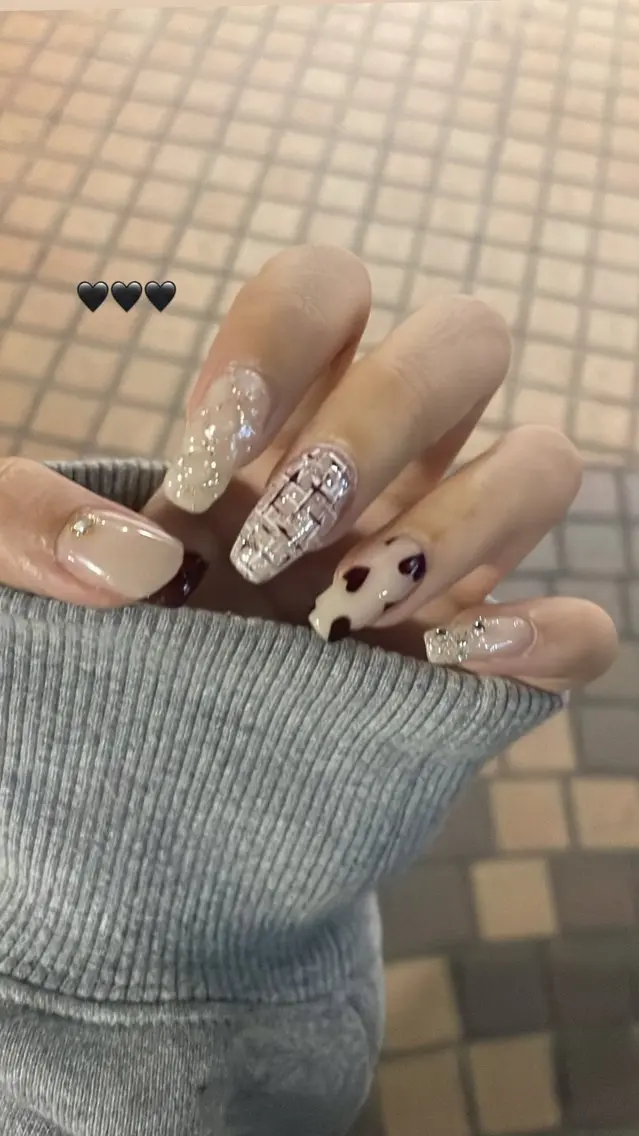 ネイル ツイードネイル 🫧Bianca 北浦和🫧野原のネイルデザイン