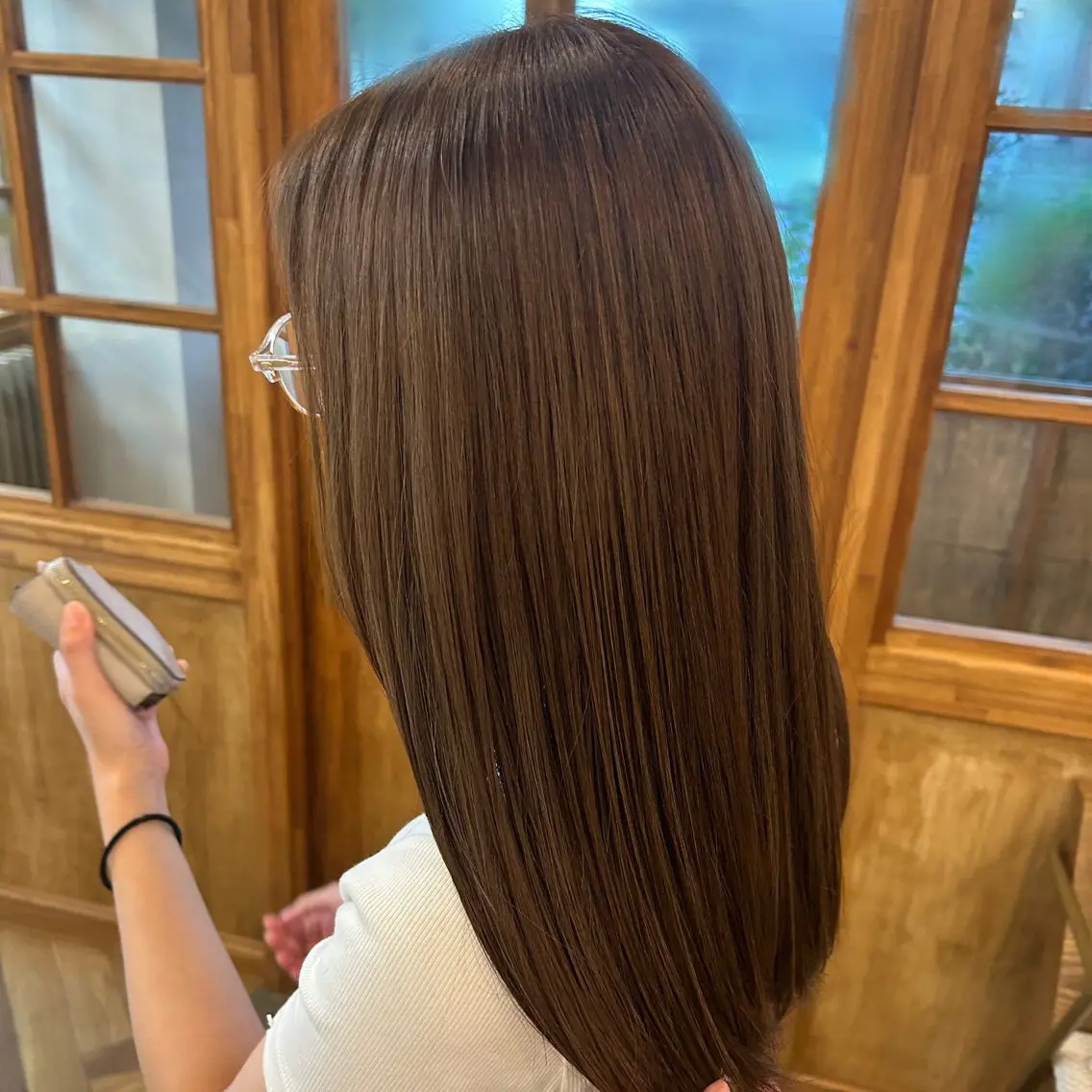 ロング カラー グラデーションカラー ハイライトカラー ハイライト トリートメント ササキ カノンのヘアスタイル
