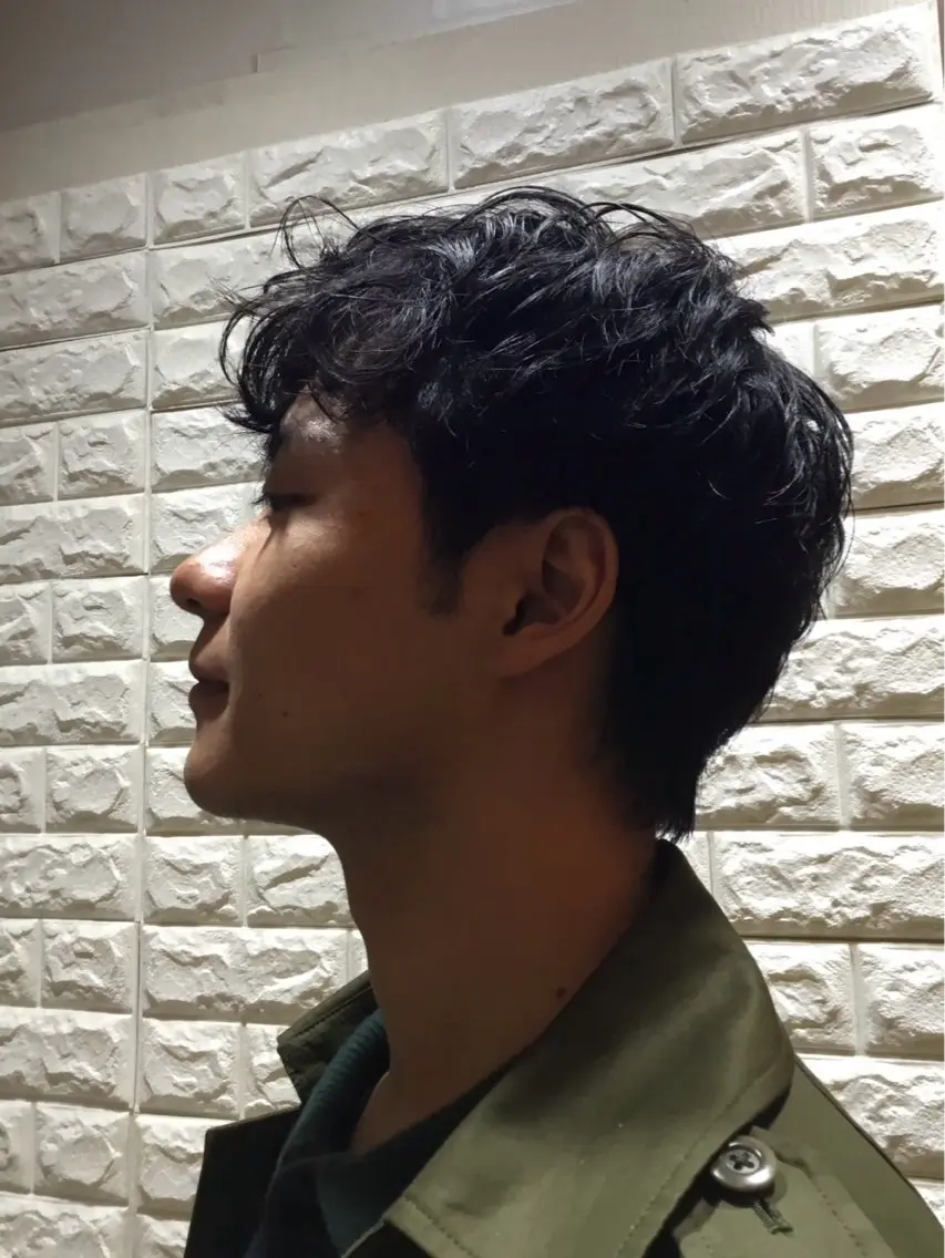 パーマ メンズ メンズパーマ マレットヘア カット ヘアカラー ✂️Tokio ✂️のヘアスタイル