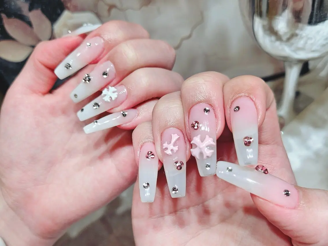 ネイル アートネイル フットネイル ジェルネイル ハート マグネットネイル babarla Nailのネイルデザイン