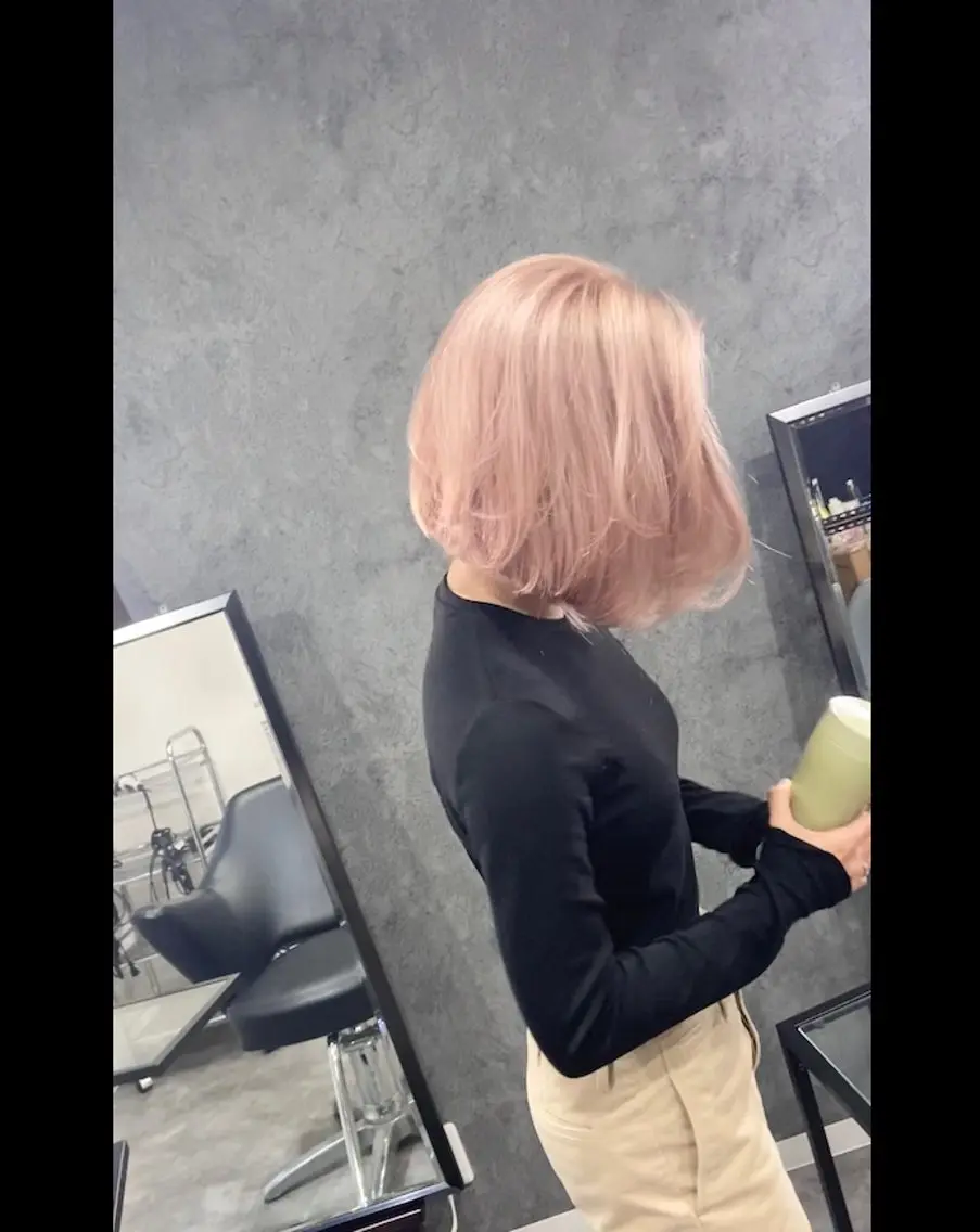 【ハイトーン透明感】ケアブリーチダブルカラー+カット+TOKIO5stepTR|¥16,900の写真
