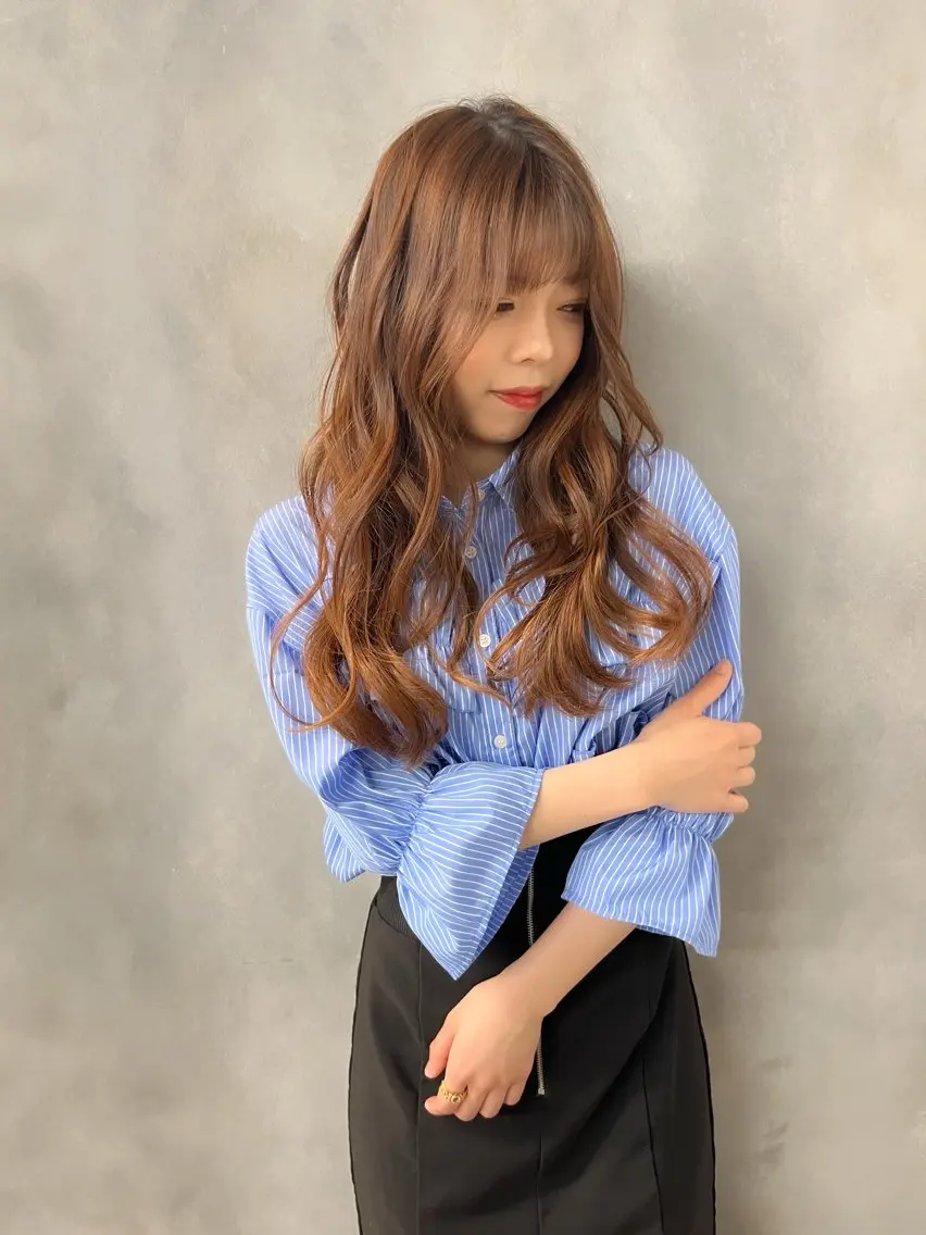 ロング カラー カット ヘアカラー トリートメント Grow by NYNY 坂本 理輝のヘアスタイル