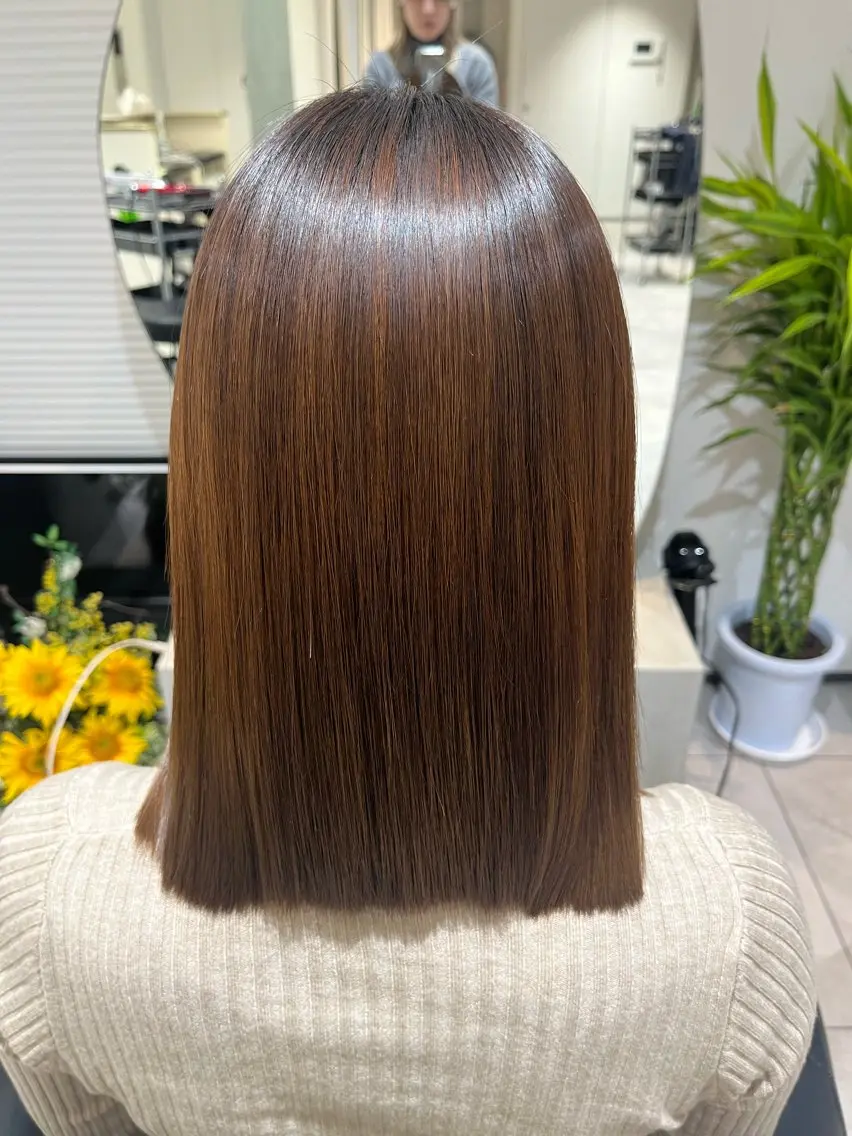ミディアム パーマ 縮毛矯正 🫧美髪縮毛矯正🫧 Haruのヘアスタイル