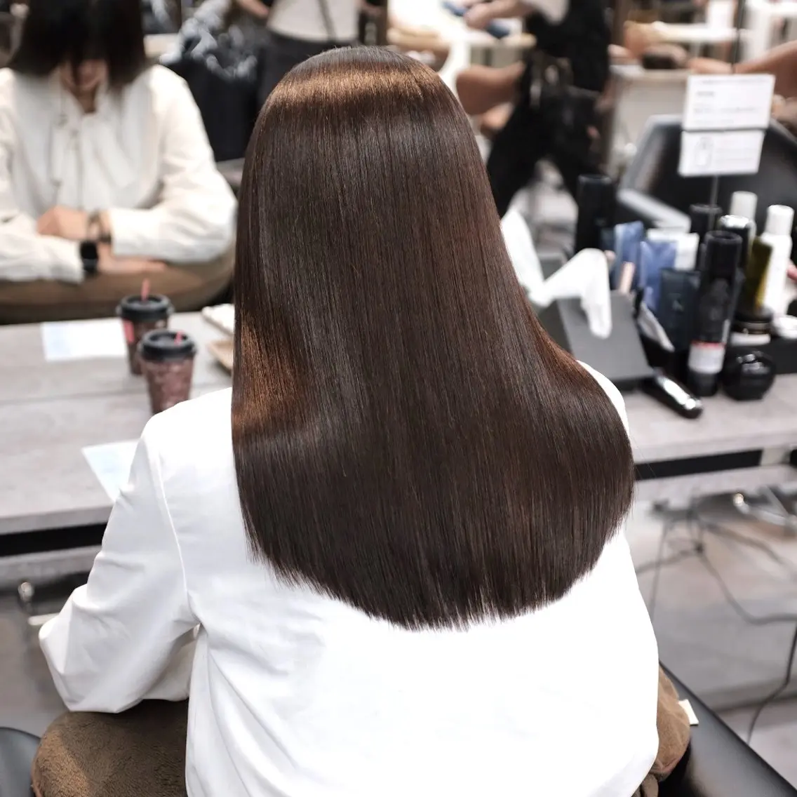 ロング カット 縮毛矯正 トリートメント 💎【髪質改善/縮毛 矯正/橋本健】💎のヘアスタイル