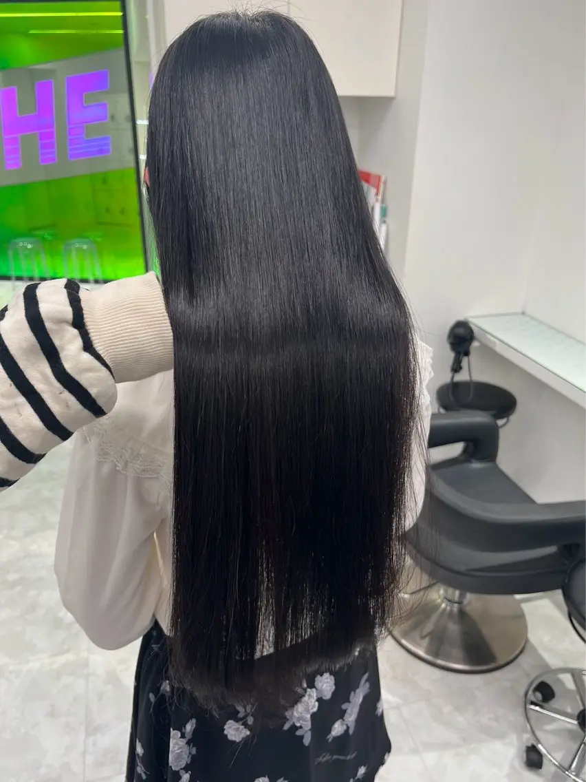 ロング 縮毛矯正 トリートメント ヘッドスパ ヘアセット ダブルカラー｜ なおき｜池袋美容師のヘアスタイル