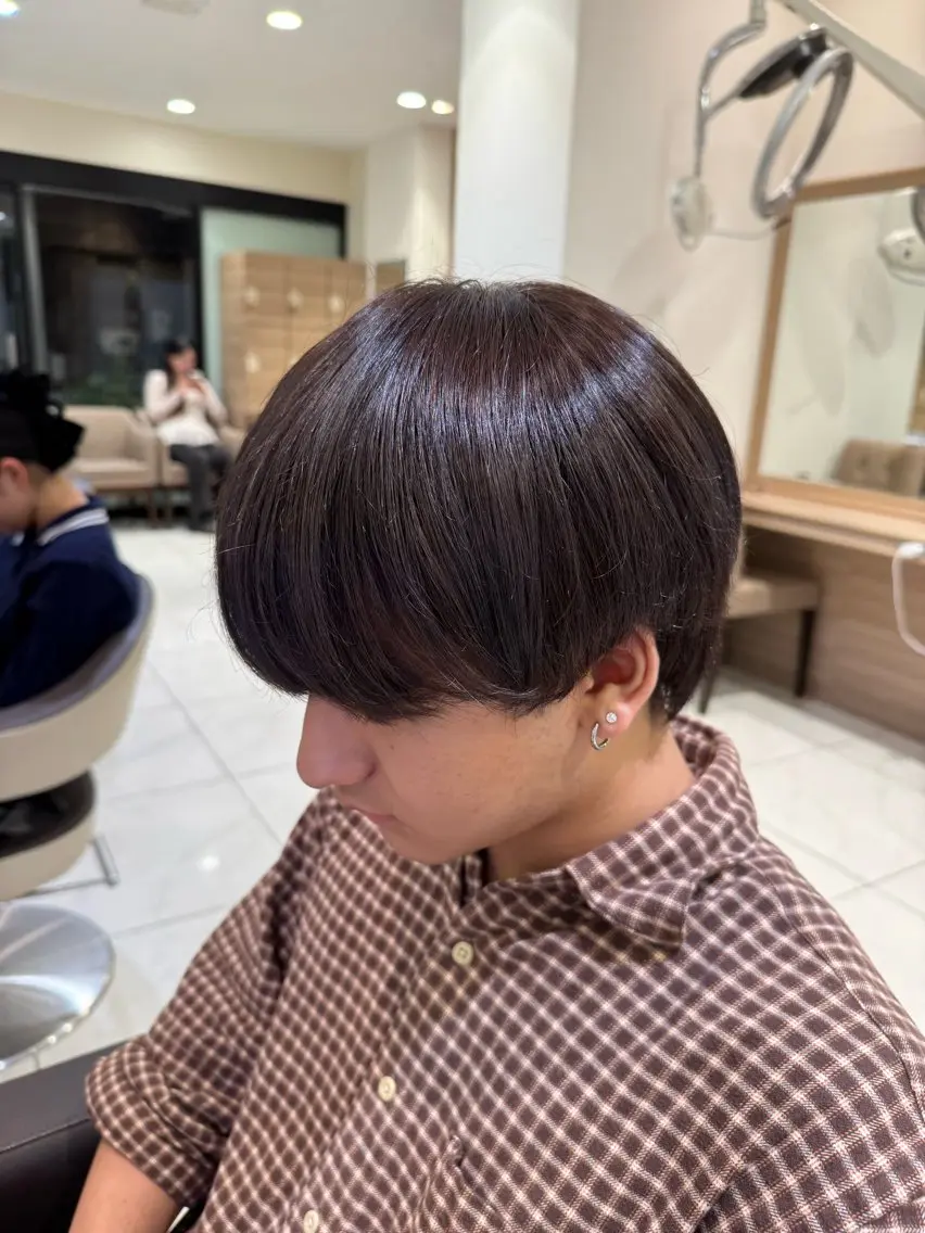 メンズ マッシュ カット ヘアカラー メンズ特化💎/ 韓国風🇰🇷なぎとのヘアスタイル