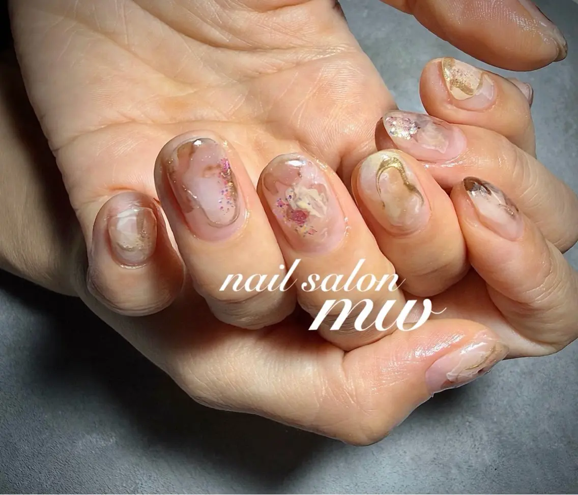 ネイル ニュアンスネイル ハンドネイル フットネイル nail salon mwのネイルデザイン