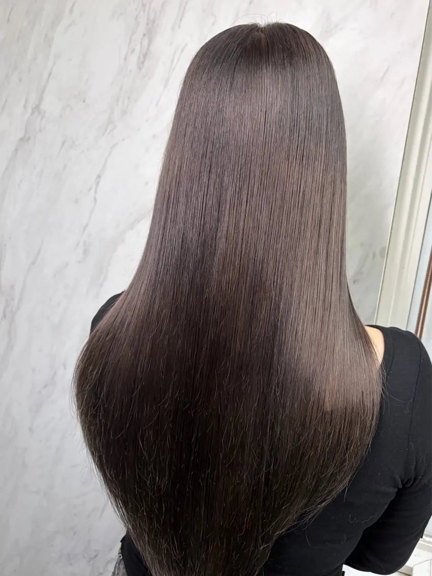 ロング ヘアカラー トリートメント 似合わせカット🫧透 明感カラー🫧maiのヘアスタイル