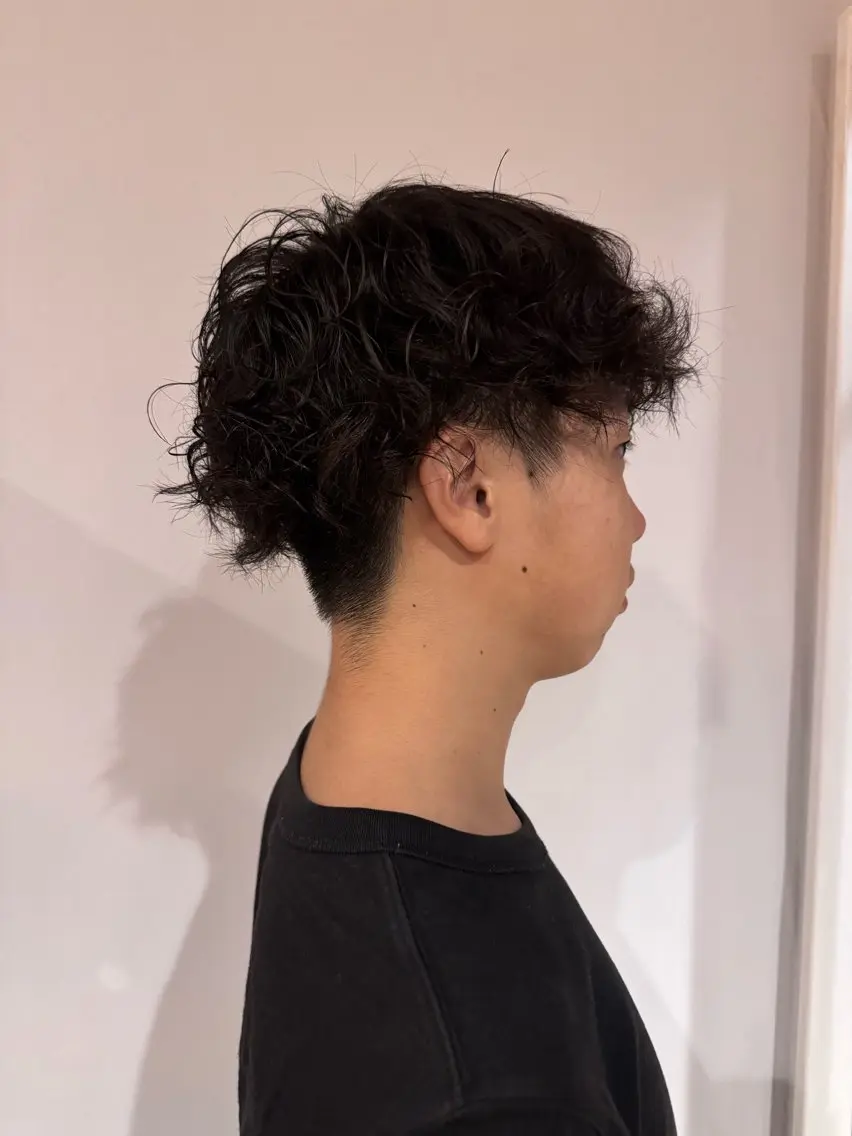 メンズ メンズパーマ パーマ 藤原 杏翼のヘアスタイル