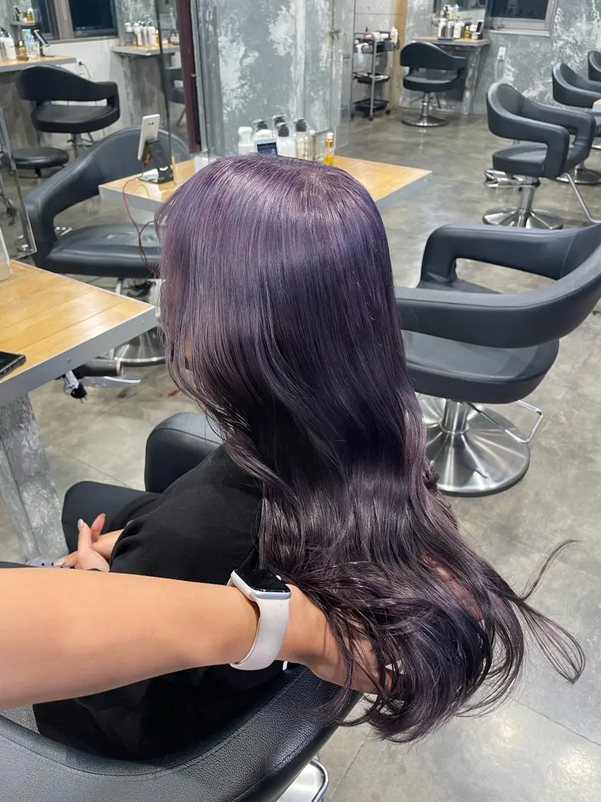 ロング カラー ヘアカラー ハイトーン 横浜💞ミオのヘアスタイル