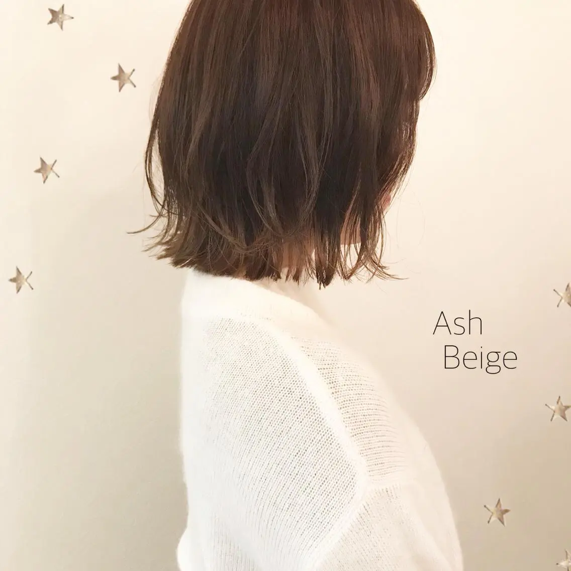 ミディアム カラー 市川 千夏のヘアスタイル