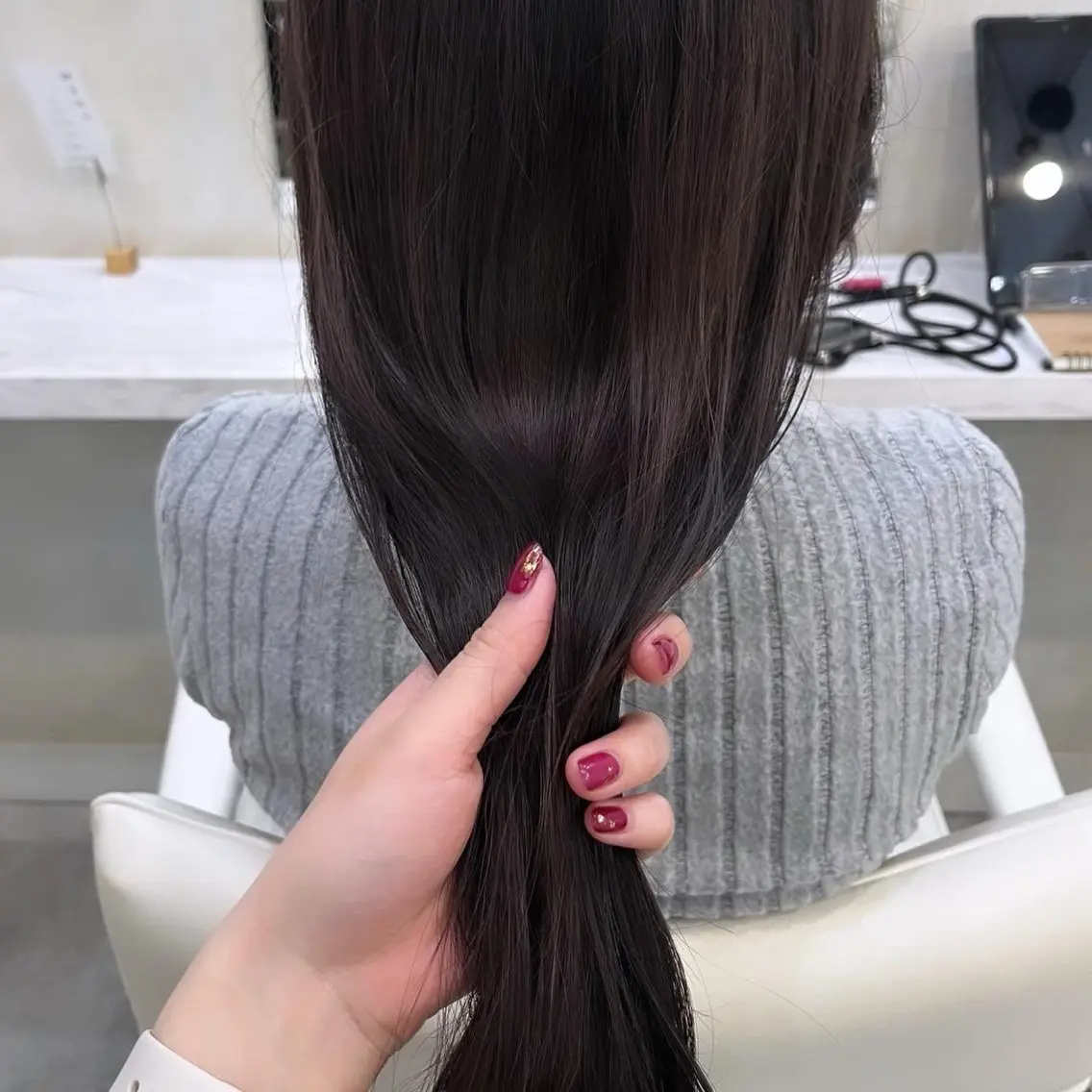 ロング カラー 杉田 涼のヘアスタイル